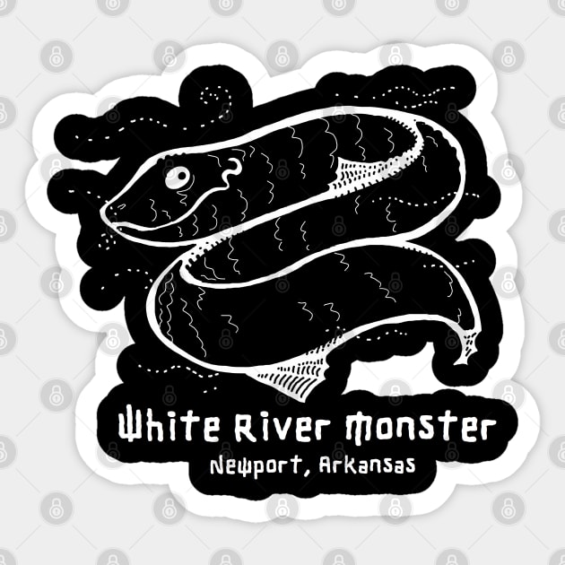 White River Monster Sticker by ArtEnceladus